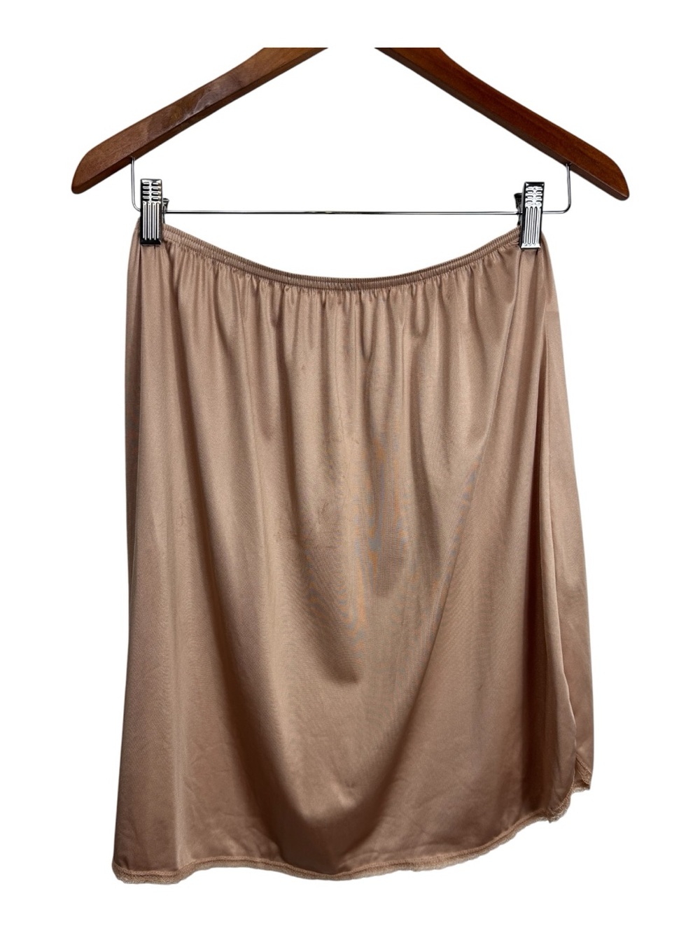 vassarette Beige A-Line Slip Skirt Large‎